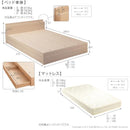 ベッドセット ベッドフレーム マットレス付き ダブル 【納期A】【mst-i-3500284】