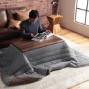 コタツ 掛布団 2点セット こたつテーブル 100×50cm 長方形 掛け布団 こたつ布団 北欧 おしゃれ フラットヒーター 広々 1人暮らし ひとり暮らし 使いやすい 【納期A】【mst-i-4300011】