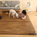 ホットカーペット カバー 2点セット 2畳用 約200x200cm ホットカーペット本体 ラグ マット クッションフロア 木目柄 北欧 デザイン フローリング おしゃれ 【納期A】【mst-i-5200002】