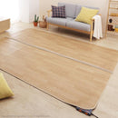 ホットカーペット カバー 2点セット 2畳用 約200x200cm ホットカーペット本体 ラグ マット クッションフロア 木目柄 北欧 デザイン フローリング おしゃれ 【納期A】【mst-i-5200002】