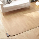 ホットカーペット カバー 2点セット 1.5畳用 1畳半 約200x140cm 長方形 マット クッションフロア 木目柄 北欧 デザイン フローリング おしゃれ ウッド 白木目 【納期A】【mst-i-5200014】