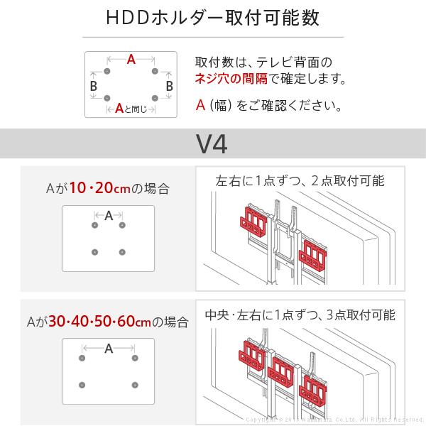 WALL専用 HDDホルダー ( WALLテレビスタンド 全シリーズ 対応 ) テレビスタンド別売り 【納期A】【mst-m0500134】