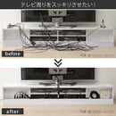 テレビ台 幅 150cm テレビボード ローボード TV台 TVボード 北欧 おしゃれ 背面収納 すっきり コード 配線 隠す キャスター 引き出し 可動棚 オープン 木目調 【納期A】【mst-m0600002】