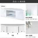 テレビ台 コーナー 設置 隅 角 置き場 端っこ 幅 110cm テレビボード ローボード TV台 TVボード 背面収納 コード 配線 隠す キャスター 引出し 可動棚 オープン 【納期A】【mst-m0600021】