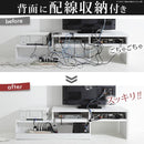 TV台 TVボード スライド 棚 テレビボード ローボード テレビ台 北欧 おしゃれ 背面収納 すっきり コード 配線 隠す 引き出し オープン収納 木目 白 黒 茶色 【納期A】【mst-m0600079】