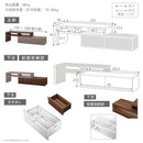 TV台 TVボード スライド 棚 テレビボード ローボード テレビ台 北欧 おしゃれ 背面収納 すっきり コード 配線 隠す 引き出し オープン収納 木目 白 黒 茶色 【納期A】【mst-m0600079】