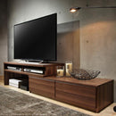 TV台 TVボード スライド 棚 テレビボード ローボード テレビ台 北欧 おしゃれ 背面収納 すっきり コード 配線 隠す 引き出し オープン収納 木目 白 黒 茶色 【納期A】【mst-m0600079】