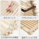 すのこベッド スノコ すのこ 折りたたみ 折り畳み 二つ折り シングル S 通気性 軽い 軽量 天然木製 桐 省スペース コンパクト 収納 GOOD DESIGN 敷布団別売り 【納期A】【mst-t0500017】