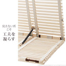すのこベッド スノコ フレーム すのこ 折り畳み 折りたたみ 二つ折り シングル 通気性 軽い 軽量 天然木 桐 キリ 木製 省スペース コンパクト 収納 布団別売 【納期A】【mst-t0500087】