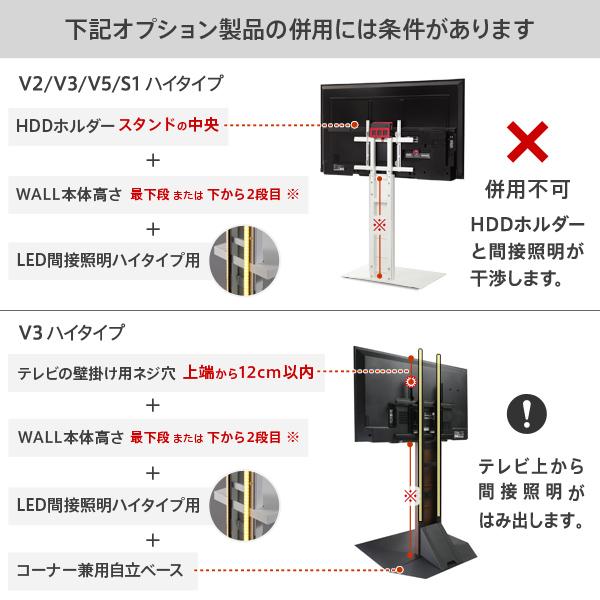 WALL専用 LED間接照明 ( V2 V3 V5 S1 対応 ) テレビスタンド別売り 【納期A】【mst-wlld96】