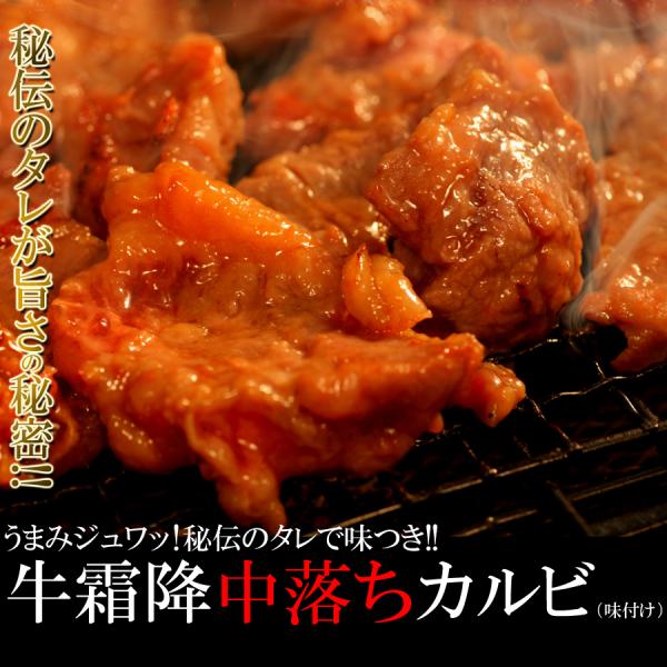 カルビ 牛肉 焼肉 タレ付き 味つき 中落ちカルビ バーベキュー