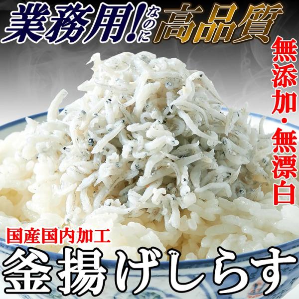 釜揚げしらす 500g 無添加 業務用 漂白剤 保存料 添加物不使用