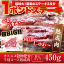 ステーキ肉 肩ロース 熟成肉 1ポンド ステーキ 牛肉 冷凍 肉汁 柔らかい 特大 大きい パーティ 誕生日会 クリスマス バーベキュー BBQ 【納期E】【nk00000083】