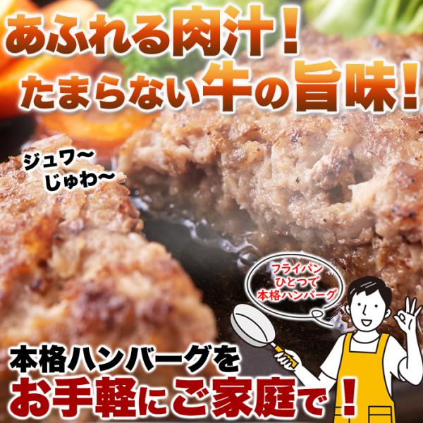 ハンバーグ 冷凍 牛肉 ジューシー 手作り 手づくり 牛生 大容量