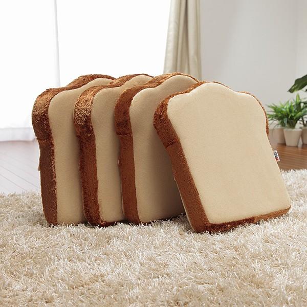 クッション おもしろ かわいい 座いす 座椅子 フロアクッション パン 食パン トースト パンクッション 4枚セット 【納期C】【sgl-10090】