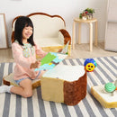 クッション 座布団 おもしろ パン 食パン トースト かわいい フロアクッション パンクッション 2枚セット 【納期C】【sgl-10096】