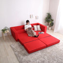 ソファベッド 2人掛け ロータイプ ワイド 幅広い 北欧 二人用 ポケットコイル 日本製 【SH-07-LAW2P】 【納期C】【sgl-10140】