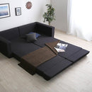 ソファベッド 2人掛け ロータイプ ワイド 幅広い 北欧 二人用 ポケットコイル 日本製 【SH-07-LAW2P】 【納期C】【sgl-10140】