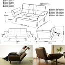 カウチソファ 日本製 コンパクト リクライニング 【納期C】【sgl-10153】