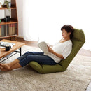 座椅子 カバーリング リクライニング 日本製 ウレタン 腰痛 コンパクト収納 折り畳み 洗濯 上タイプ 【納期C】【sgl-10188】