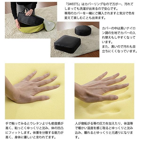クッション 座布団 低反発 マット 四角 丸型 円形 【納期C】【sgl-10193】