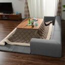 カバーリングソファ 三人掛け プレイマット付き ローソファ 変形 【納期C】【sgl-10194】