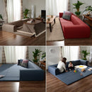 カバーリングソファ 三人掛け プレイマット付き ローソファ 変形 【納期C】【sgl-10194】