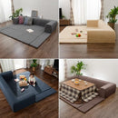 ソファー 三人掛け マットつき 折りたたみ カバーリング 洗える ローソファ 【納期C】【sgl-10195】