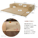 ソファー 三人掛け マットつき 折りたたみ カバーリング 洗える ローソファ 【納期C】【sgl-10195】