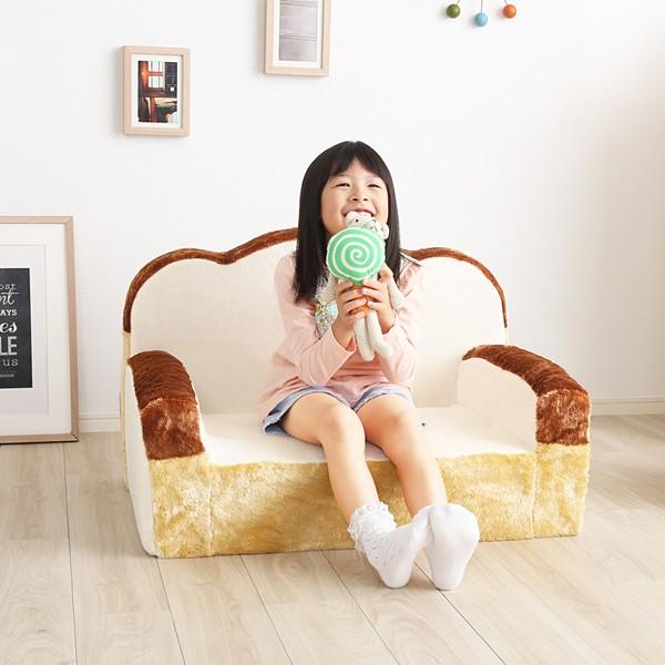 パンソファ かわいい 子供用 ソファー 食パン デザイン 日本製 安全 おもしろ キッズ 【納期C】【sgl-10198】
