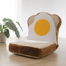 座椅子 リクライニング 食パン 目玉焼き かわいい おもしろ デザイン 国産 【納期C】【sgl-10223】