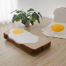 座椅子 リクライニング 食パン 目玉焼き かわいい おもしろ デザイン 国産 【納期C】【sgl-10223】