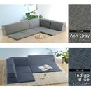 コーナーソファ ローソファー デニム調 タスク ダリアン カバーリング 洗える リクライニング セパレート こたつに合わせる 軽量 軽い 日本製 【納期C】【sgl-10252】