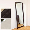 姿見 鏡 ミラー 全身 大型 大きい サイズ 姿見鏡 立て掛け 壁 特大 木製 フレーム おしゃれ 北欧 シンプル 木枠 玄関 白 ホワイト 茶色 ダークブラウン 自立不可 【納期B】【sh03dbr】