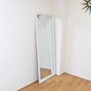 姿見 鏡 ミラー 全身 大型 大きい サイズ 姿見鏡 立て掛け 壁 特大 木製 フレーム おしゃれ 北欧 シンプル 木枠 玄関 白 ホワイト 茶色 ダークブラウン 自立不可 【納期B】【sh03dbr】