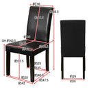 ダイニングチェアー 椅子 2脚 おしゃれ シンプル 合成皮革 フェイクレザー 素材 【納期B】【skb-aw02】