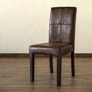 ダイニングチェア 2脚 レトロ おしゃれ 北欧 アンティーク調 フェイクレザー 【納期B】【skb-aw03】