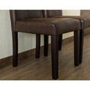 ダイニングチェア 2脚 レトロ おしゃれ 北欧 アンティーク調 フェイクレザー 【納期B】【skb-aw03】