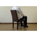 ダイニングチェア 2脚 レトロ おしゃれ 北欧 アンティーク調 フェイクレザー 【納期B】【skb-aw03】