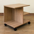 サイドテーブル キャスター付き 木目 白 カフェテーブル ローテーブル ミニテーブル ソファサイド ディスプレイ 飾り インテリア アウトレット 訳あり 【納期B】【skb-cg01】