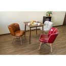 ダイニングチェア 椅子 レトロ アメリカン ミッドセンチュリー おしゃれ レザー ダイニングチェアー インテリア 男前 かっこいい がたつき調整 アジャスター 【納期B】【skb-clf15】