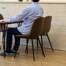 ダイニングチェア 2脚セット 椅子 おしゃれ 革 フェイクレザー張り ビンテージ風 アンティーク調 デザイナーズ アメリカン アジャスター付き がたつき防止 【納期B】【skb-clf21】