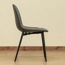 ダイニングチェア 2脚セット 椅子 おしゃれ 革 フェイクレザー張り ビンテージ風 アンティーク調 デザイナーズ アメリカン アジャスター付き がたつき防止 【納期B】【skb-clf21】