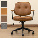 オフィスチェア おしゃれ 座面 昇降 ロッキング キャスター付き 椅子 パソコンチェア レトロ かっこいい 黒 ブラック 茶色 ブラウン グレー 【納期B】【skb-clf33】