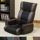 座椅子 リクライニング 背もたれ 角度調整 ひじ掛け付き 肘つき メッシュ 通気性 フロアーチェア フェイクレザー 座いす おしゃれ 高級感 和室 リビング 【納期B】【skb-cxd01】