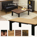 こたつ テーブル コタツ リビングテーブル センターテーブル ローテーブル おしゃれ 北欧 シンプル モダン 石英管 木目 長方形 コタツ 火燵 炬燵 白 ホワイト 黒 【納期B】【skb-dci105】