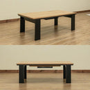 こたつ テーブル コタツ リビングテーブル センターテーブル ローテーブル おしゃれ 北欧 シンプル モダン 石英管 木目 長方形 コタツ 火燵 炬燵 白 ホワイト 黒 【納期B】【skb-dci105】