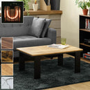 コタツ おしゃれ 北欧 こたつ テーブル スタイリッシュ モダン 石英管 木目 長方形 リビング センターテーブル ローテーブル サイズ 90×50cm 【納期B】【skb-dci90】