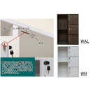 棚 ラック 2段 3段 扉つき 鍵付き オープンラック 収納 シンプル 本棚 ディスプレイラック おしゃれ ロッカー 収納棚 リビング 書斎 子ども部屋 子供 カギ付き 【納期B】【skb-fb016k】