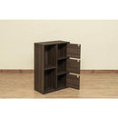 棚 ラック 2段 3段 扉つき 鍵付き オープンラック 収納 シンプル 本棚 ディスプレイラック おしゃれ ロッカー 収納棚 リビング 書斎 子ども部屋 子供 カギ付き 【納期B】【skb-fb016k】